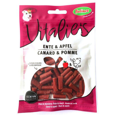 Ласощі Bubimex Vitalies Duck and Apple Cut з качкою та яблуком для собак, 80 г