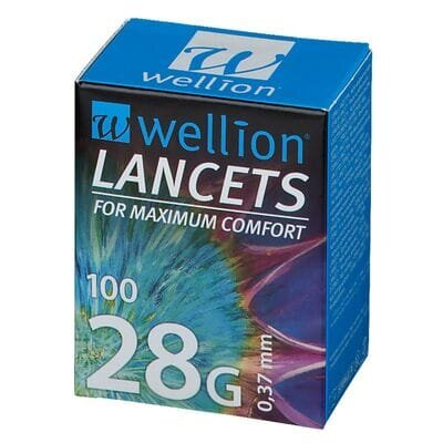 Ланцети Wellion 28G, 100 штук