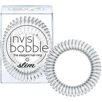 Резинка-браслет для волосся Invisibobble Slim Crystal Clear, 3 шт