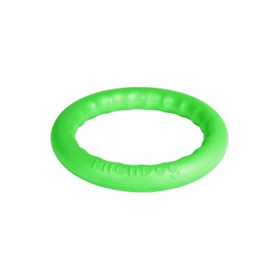 Іграшка-кільце Collar PitchDog для апортировки для собак, 20 см, салатова