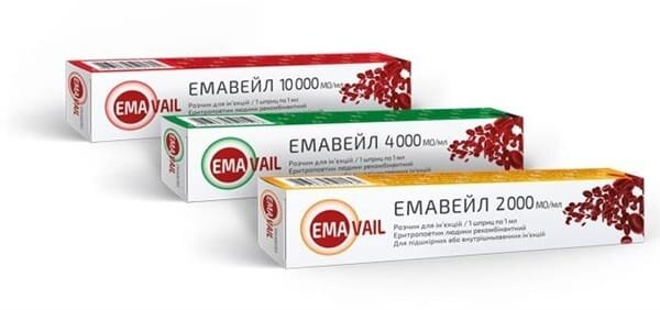 Емавейл розчин д/ін. 10000 МО по 1 мл №1 у поперед. запов. шпр.