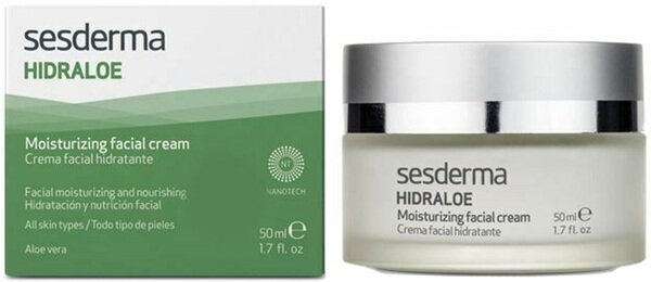 Крем для обличчя Sesderma Hidraloe зволожуючий для всіх типів шкіри обличчя, 50 мл