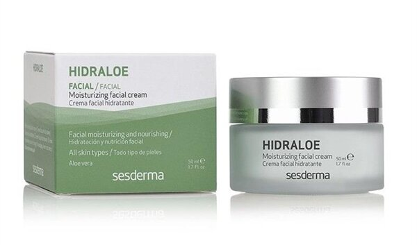 Крем для обличчя Sesderma Hidraloe зволожуючий для всіх типів шкіри обличчя, 50 мл