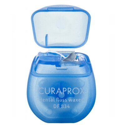 Зубна нитка Curaprox Dental Floss вощена з ароматом м'яти, 5 метрів