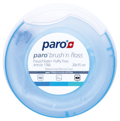 Зубна нитка Paro Swiss paro brush'n floss суперфлос, 20 х 15 см