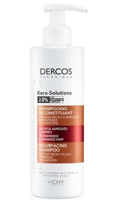 Шампунь Vichy Dercos Kera-Solutions з комплексом Про-Кератин відновлення поверхні волосся, 250 мл