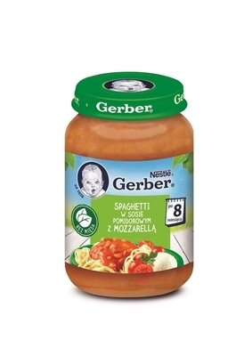 Пюре овочеве Gerber Рагу зі спагеті і сиром моцарелла в томатному соусі, 190 г