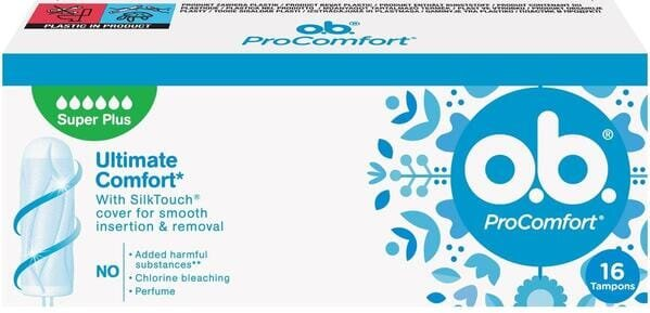 Тампони гігієнічні o.b. ProComfort Super Plus, 16 шт