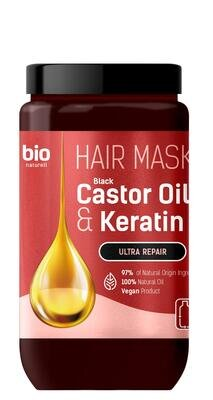 Маска для волосся Bio Naturell Black Castor Oil & Keratin Ультравідновлення, 946 мл
