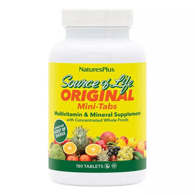 Вітамінно-мінеральний комплекс Nature's Plus Source of Life Multi-Vitamin and Mineral Supplement міні-таблетки №180
