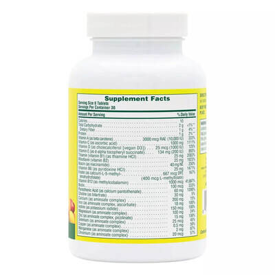 Вітамінно-мінеральний комплекс Nature's Plus Source of Life Multi-Vitamin and Mineral Supplement міні-таблетки №180