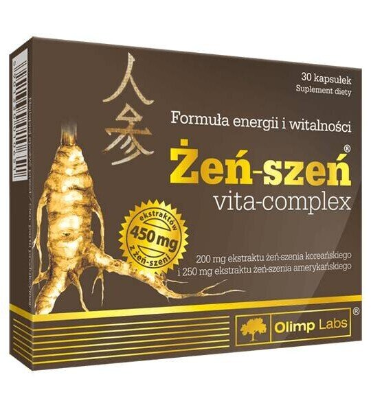 Женьшень Olimp Ginseng з екстрактом чорного перцю та вітамінами, 30 капсул