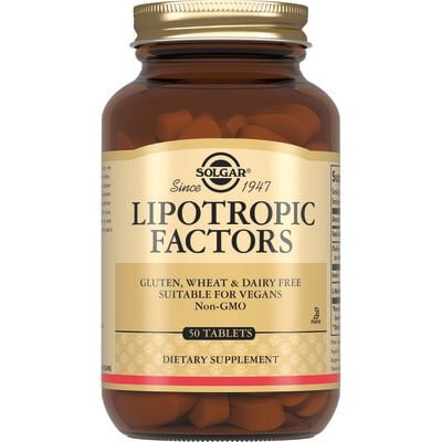 Ліпотропний фактор Solgar Lipotropic Factors таблетки №50