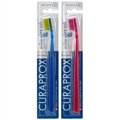 Зубна щітка Curaprox Ultra Soft Ortho ортодонтична, з заглибленням