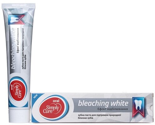 Зубна паста Simply Care Ефект відбілювання, 170 г