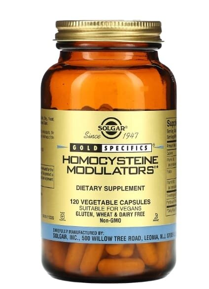 Модулятори гомоцистеїну Solgar Homocysteine Modulators вег. капсули №120