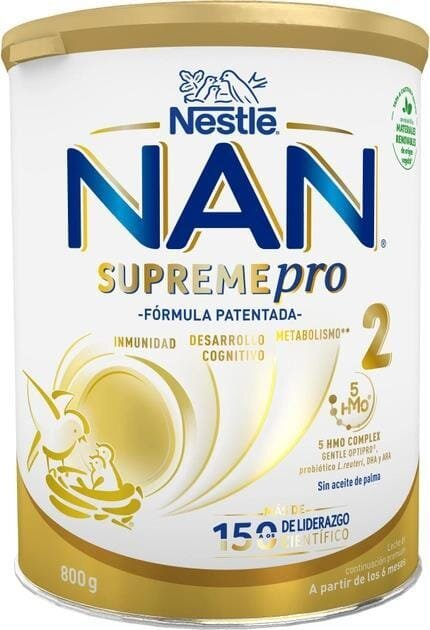 Суміш суха молочна NAN Supreme 2 з олігосахаридами для харчування дітей від 6 місяців, 800 г