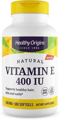 Вітамін Е Healthy Origins Vitamin E 400 МО, 180 капсул