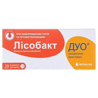 Лісобакт дуо льодяники прес. №20 (10х2)