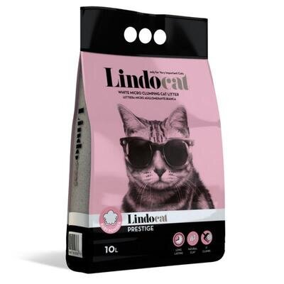 Наповнювач для котячого туалету Lindocat Prestige Baby Powder бентонітовий з ароматом дитячої присипки, 10 л