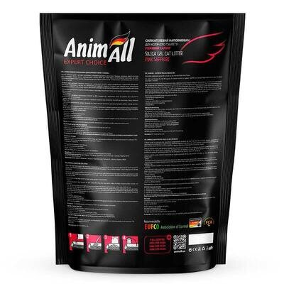 Наповнювач для туалету AnimAll силікагелевий Рожевий сапфір (рожева пелюстка), 3,8 л