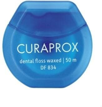 Зубна нитка Curaprox вощена з ароматом м'яти 50 м