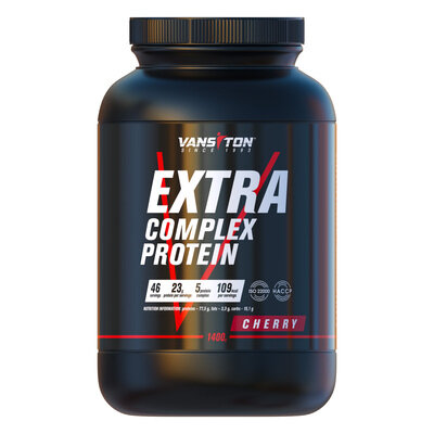 Протеїн Vansiton Extra Complex Protein, вишня, 1,4 кг