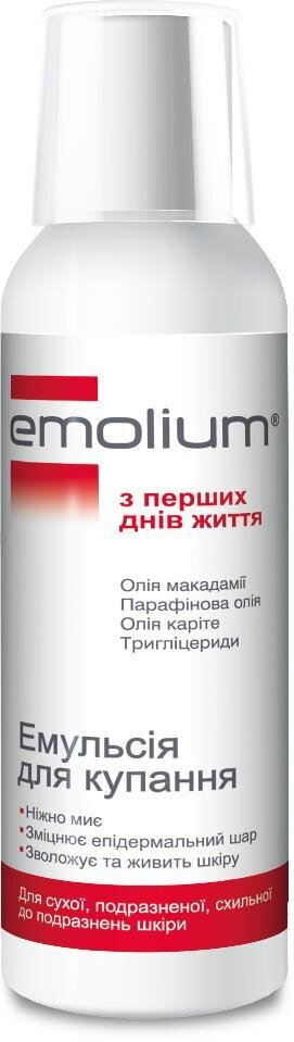 Емульсія для купання Emolium для сухої, подразненої, схильної до подразнень шкіри, 400 мл