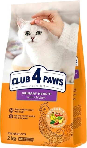Корм сухий Club 4 paws Premium Urinary Health для здоров'я сечовидільної системи, 2 кг