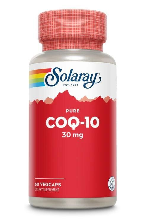 Коензим Q10 Solaray Pure CoQ-10 30 мг, 60 капсул