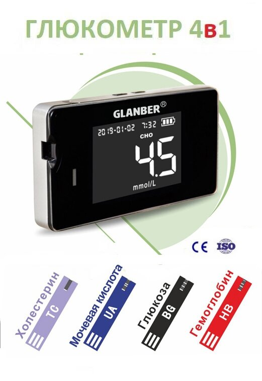 Мульти-монiторинговий вимiрювач Glanber 4в1
