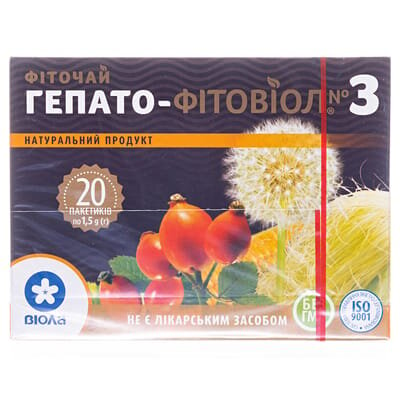 Фіточай Фітовіол №3 Гепато по 1.5 г №20 у філ.-пак.
