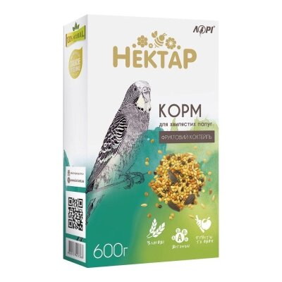 Корм для хвилястих папуг Лорі Нектар фруктовий коктейль, 600 г