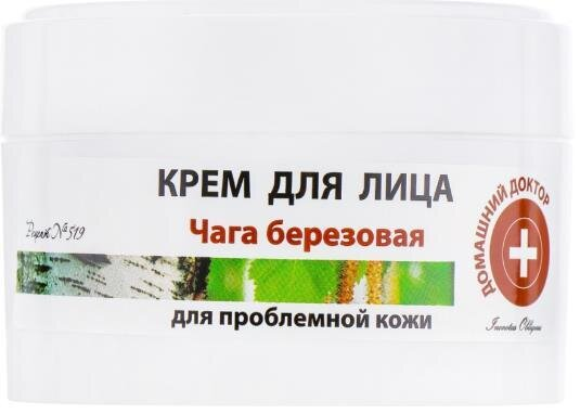 Крем для обличчя Домашній Доктор Чага березова, 100 мл