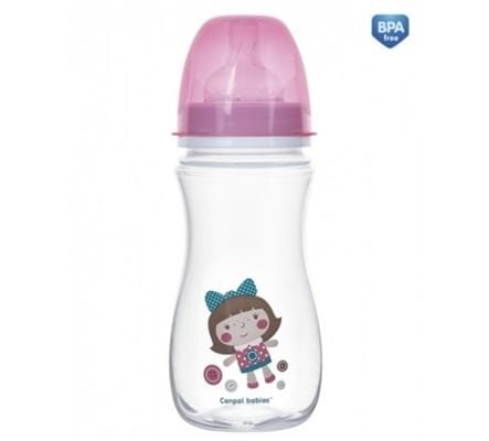 Пляшечка антиколікова Canpol Babies EasyStart Toys 35/222_pin з широким отвором, 300 мл