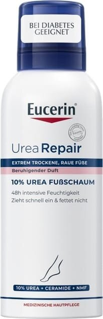 Пінка для ніг Eucerin Urea Repair 10% зволожуюча для сухої та дуже сухої шкіри, 150 мл