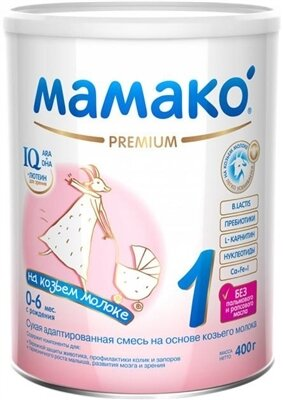 Суміш суха молочна MAMAKO 1 Premium для дітей з 0 до 6 місяців, 400 г
