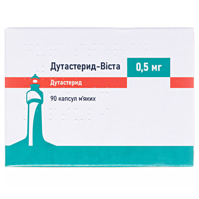 Дутастерид-Віста капсули м'як. по 0.5 мг №90 (10х9)
