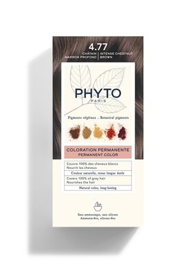 Крем-фарба Phyto Phytocolor, тон 4.77 шатен темний каштановий, 60 мл + 40 мл