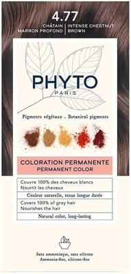 Крем-фарба Phyto Phytocolor, тон 4.77 шатен темний каштановий, 60 мл + 40 мл