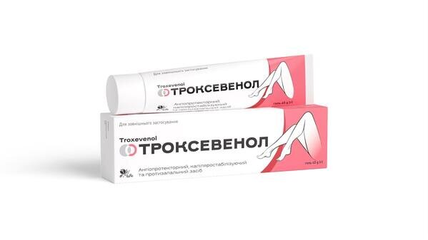 Троксевенол гель по 40 г у тубах