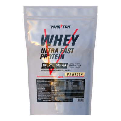 Протеїн Vansiton Ultra Fast Protein, ваніль, 3,2 кг