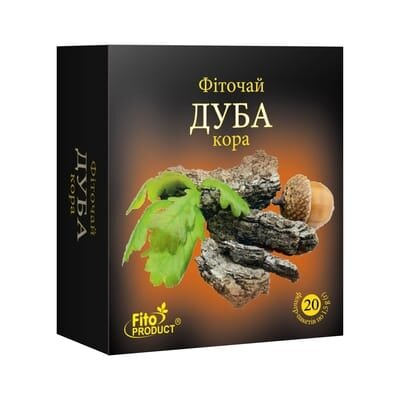 Фіточай Фітопродукт №31 Кора дуба по 1,5 г №20 в філ.-пак.