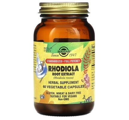 Родіоли екстракт Solgar Rhodiola Root Extract вег. капсули №60