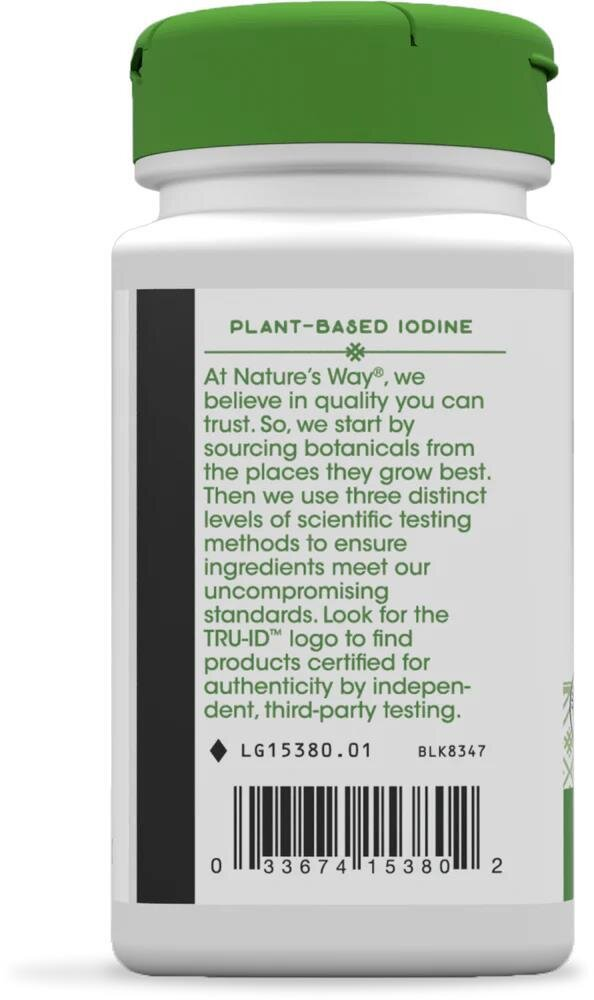 Ламінарія (фукус пухирчастий) Nature's Way Bladderwrack 580 мг, 100 вегетаріанських капсул