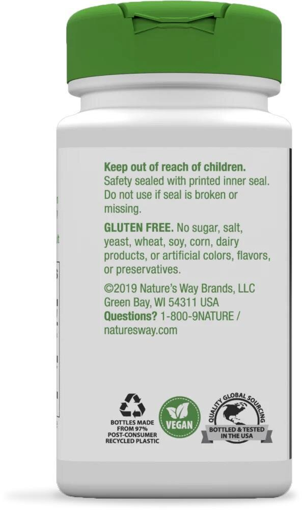 Ламінарія (фукус пухирчастий) Nature's Way Bladderwrack 580 мг, 100 вегетаріанських капсул