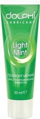 Гель-змазка інтимна Dolphi Light Mint пролонгуюча, 30 мл