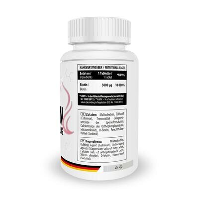 Біотин MST Nutrition Beauty Biotin 5000 мкг, 100 таблеток