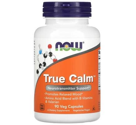 Підтримка нервової системи NOW True Calm вег. капсули №90