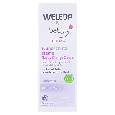 Крем дитячий від попрілостей Weleda Baby Derma Weisse Malve Алтей для гіперчутливої шкіри, 50 мл